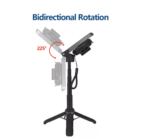 ZAMORA MART mini phone tripod and selfie stick holding a smartphone, compact and portable for selfies and videos.