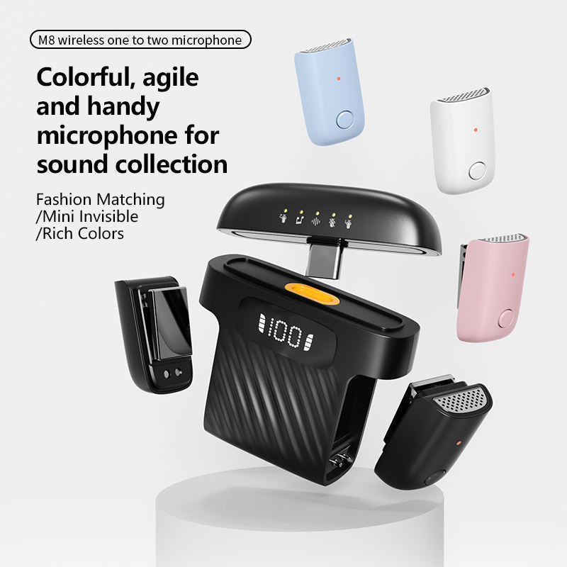 Mini wireless microphone by ZAMORA MART, compact and portable microphone ideal for recording and speaking applications.