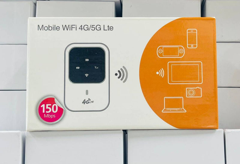 ZAMORA MART Mobile WiFi 4G/5G LTE device showing front with indicator lights and compact design for portable internet access