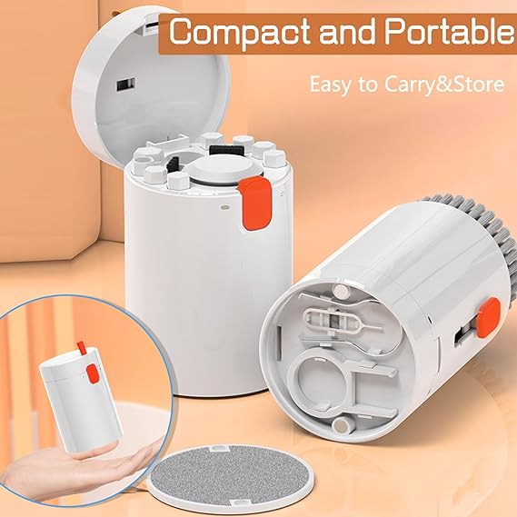 Multi-functional cleaning kit from ZAMORA MART with various brushes and tools for household cleaning tasks.