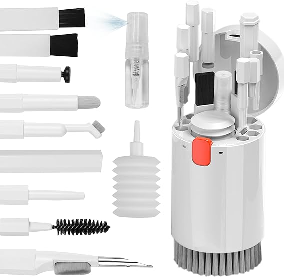 ZAMORA MART multi-functional cleaning kit with various brushes and tools for household cleaning tasks.