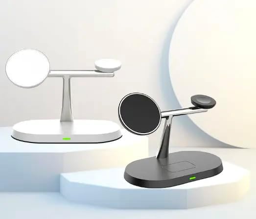 ZAMORA MART multifunctional wireless charging dock with multiple charging ports and sleek design for easy device charging.