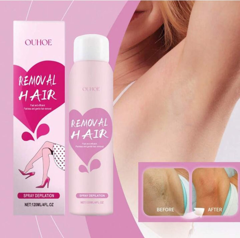 ZAMORA MART hair removal spray bottle with spray nozzle for easy application and smooth skin.