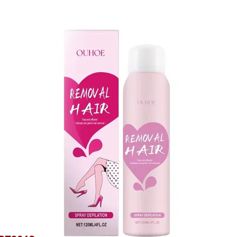 ZAMORA MART hair removal spray bottle with nozzle, designed for easy, painless hair removal on skin.