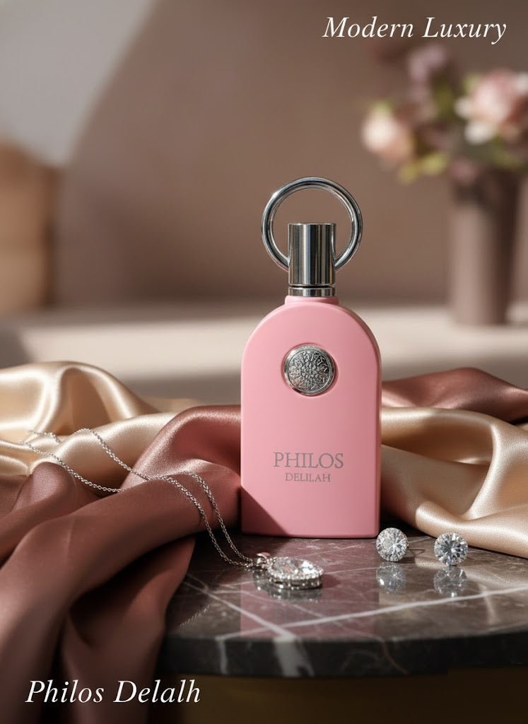 ZAMORA MART PHILOS perfume bottle with elegant design, showcasing the fragrance for women in a glass container.