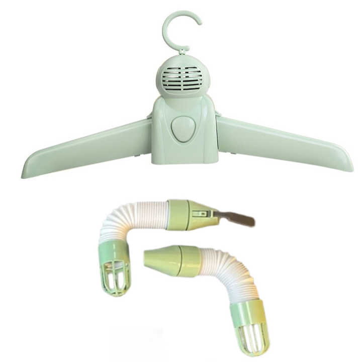 ZAMORA MART portable shoe dryer and clothes dryer in compact design, suitable for drying shoes and small clothing items.