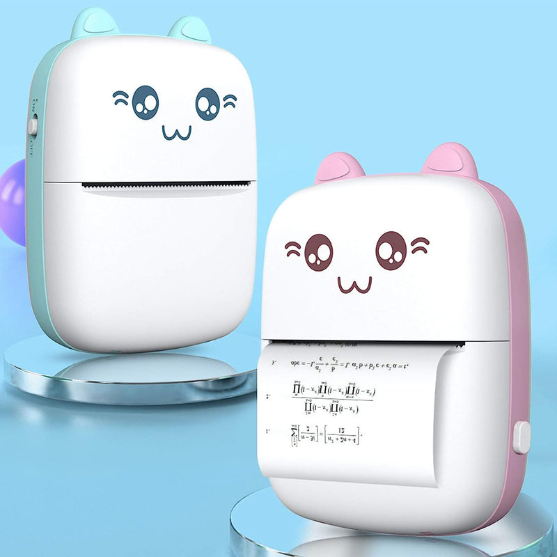 ZAMORA MART portable mini pocket thermal printer with Bluetooth connectivity, compact design for on-the-go printing.