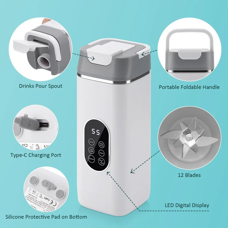 Portable Rechargeable Blender Bottle - Zamora Mart