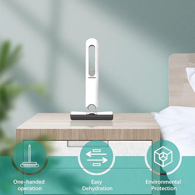 ZAMORA MART portable self mini mop with ergonomic handle and compact design for easy cleaning.