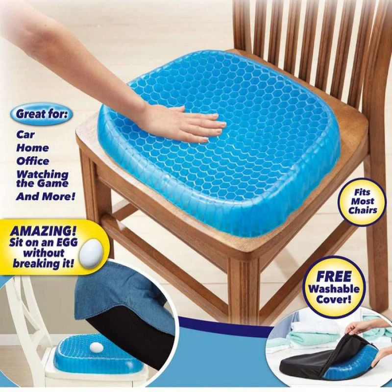 ZAMORA MART silicone ice pad insulated car seat cushion for cooling and comfort during driving.