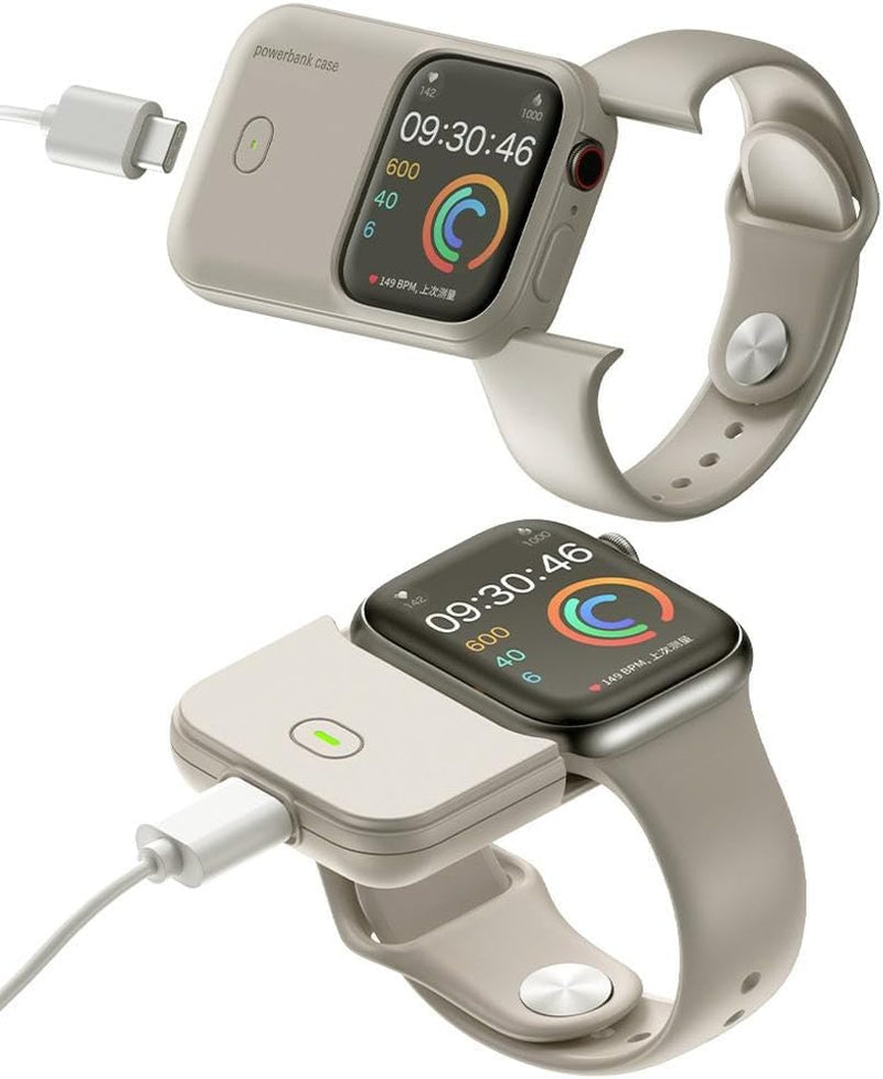 ZAMORA MART smart watch power bank with digital display showing charging status and compact design for portable charging.
