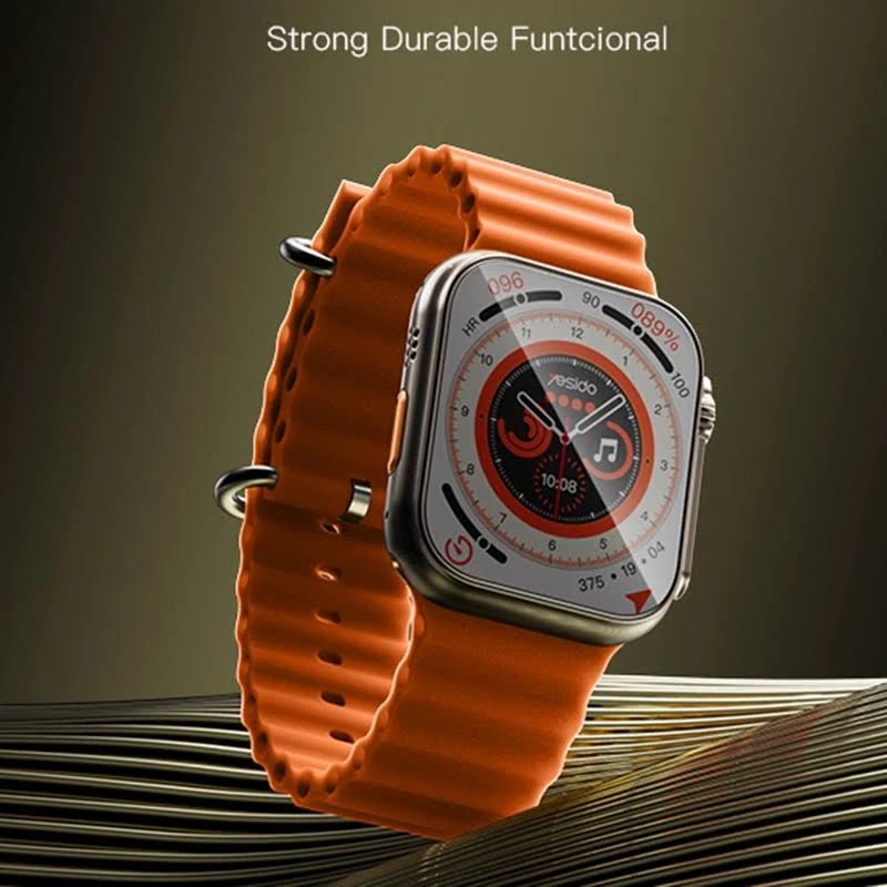 ZAMORA MART smart watch with gravity sensor, black band, digital display, fitness tracking features, and sleek design.