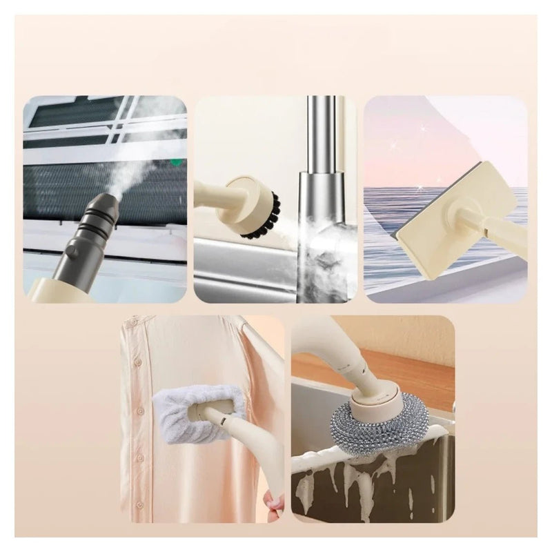 ZAMORA MART steam cleaning machine for deep cleaning floors and surfaces, featuring a sleek design and handheld steam nozzle.