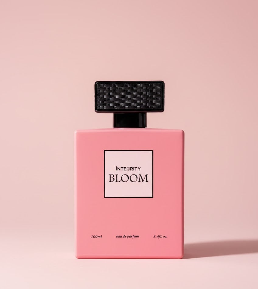 ZAMORA MART Bloom Parfum fragrance bottle with floral design, elegant packaging, and a delicate scent presentation.