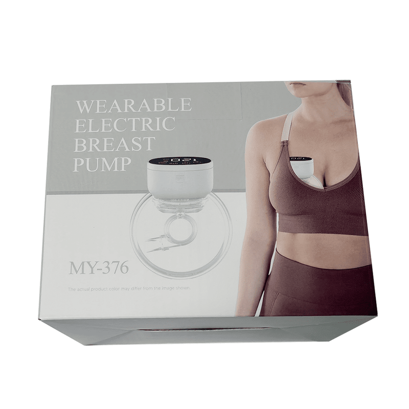 Wearable electric breast pump by ZAMORA MART with adjustable suction and hands-free design for convenient breastfeeding.