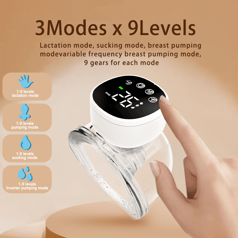 Wearable electric breast pump by ZAMORA MART with adjustable suction and hands-free design for convenient breastfeeding.