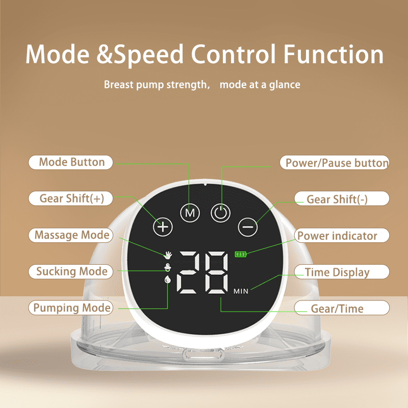 Wearable electric breast pump by ZAMORA MART with adjustable settings and comfortable, hands-free design for efficient milk expression.