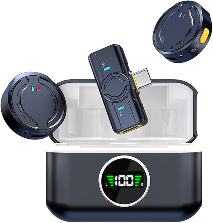 ZAMORA MART wireless microphone with charging cabin, portable microphone system for performances and events.