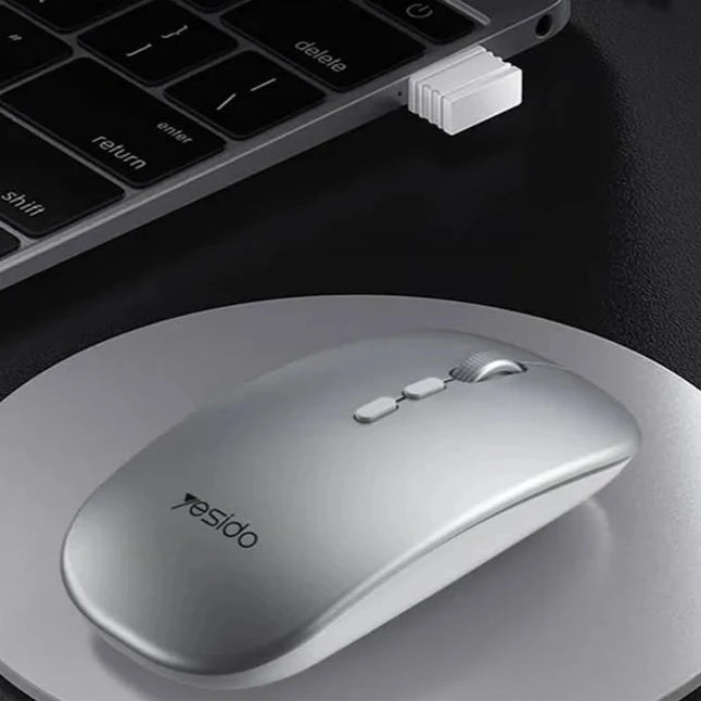 ZAMORA MART wireless photoelectric mouse with ergonomic design and smooth scrolling, ideal for comfortable computer use