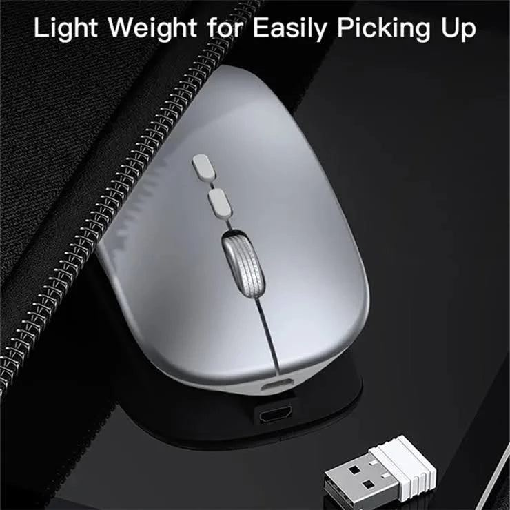 Wireless photoelectric mouse from ZAMORA MART with ergonomic design and USB receiver, ideal for smooth computer navigation.
