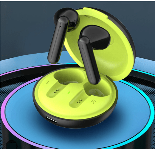 ZAMORA MART true wireless earphones with sleek design and in-ear fit, shown on a white background.