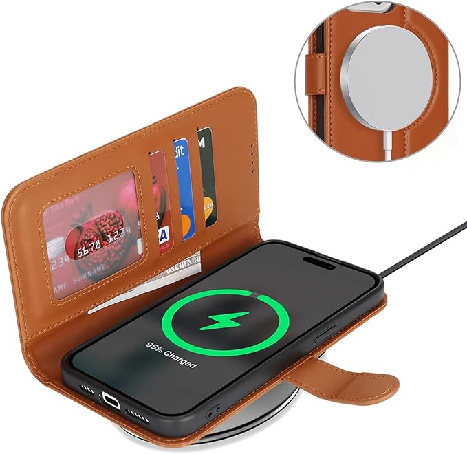 ZAMORA MART Wallet Wireless Power Bank showing a sleek black portable power bank with wireless charging pad and USB ports.