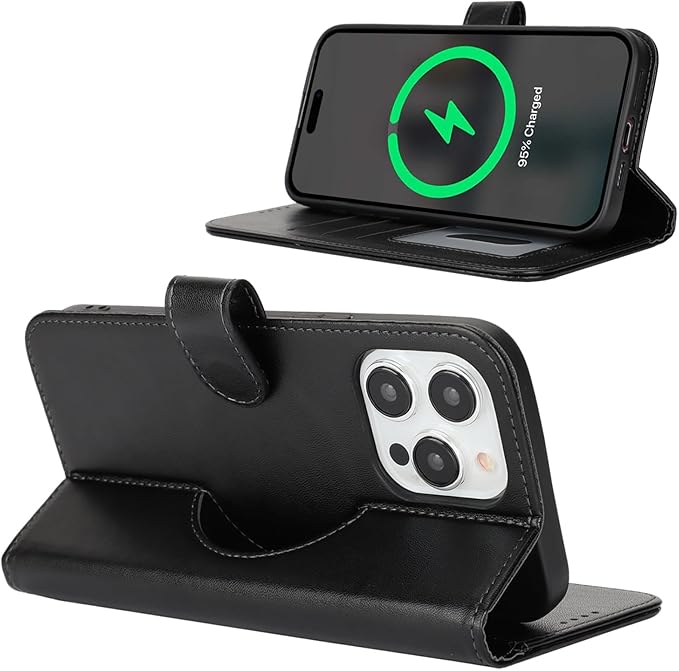 ZAMORA MART Wallet Wireless Power Bank showing its compact design and built-in wireless charging pad for smartphones.